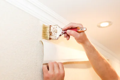 Pose de papier peint à Allondans — revêtements muraux et toiles de verre